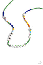 Load image into Gallery viewer, Happy to See You Green Necklace