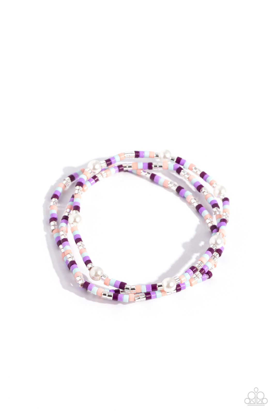 Colorblock Cache Purple Bracelet