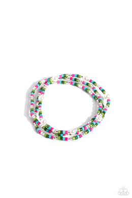 Colorblock Cache Green Bracelet
