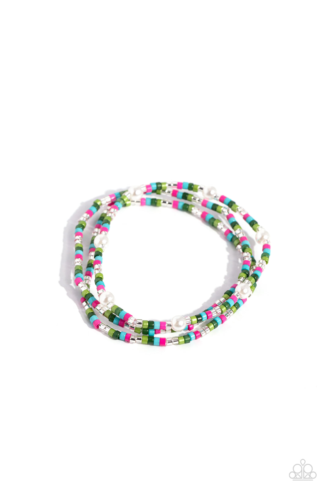 Colorblock Cache Green Bracelet