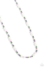 Load image into Gallery viewer, Colorblock Charm Green Necklace