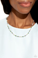 Load image into Gallery viewer, Colorblock Charm Green Necklace