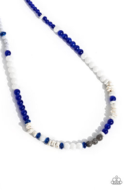 Beaded Bravery Blue Urban Necklace