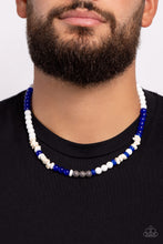 Load image into Gallery viewer, Beaded Bravery Blue Urban Necklace