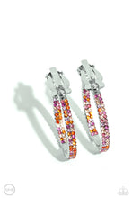 Load image into Gallery viewer, Outstanding Ombré Orange Clip On Earrings