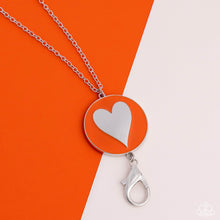 Load image into Gallery viewer, True to Your Heart Orange Lanyard