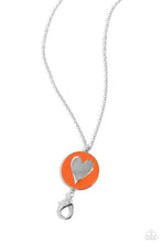Load image into Gallery viewer, True to Your Heart Orange Lanyard