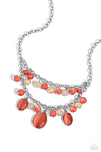 Load image into Gallery viewer, Dewy Disposition Orange Necklace