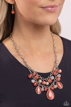 Load image into Gallery viewer, Dewy Disposition Orange Necklace