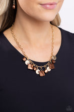 Load image into Gallery viewer, Sophisticated Squared Brown Necklace