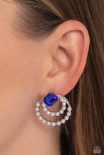 Load image into Gallery viewer, Double Standard Blue Post Earrings