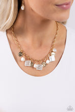 Load image into Gallery viewer, Sophisticated Squared Gold Necklace