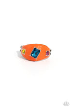 Load image into Gallery viewer, Blinding Behavior Orange Skinny Band Ring
