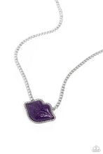 Load image into Gallery viewer, Lip Locked Purple Necklace
