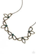Load image into Gallery viewer, Petal Pageantry Brass Necklace
