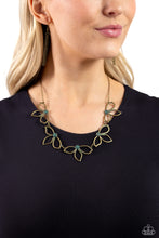 Load image into Gallery viewer, Petal Pageantry Brass Necklace