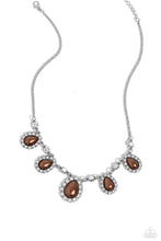 Load image into Gallery viewer, Teardrop Team Brown Necklace