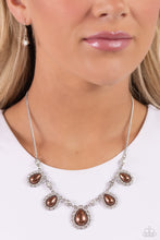 Load image into Gallery viewer, Teardrop Team Brown Necklace