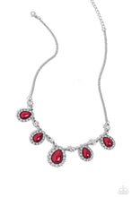 Load image into Gallery viewer, Teardrop Team Red Necklace