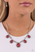 Load image into Gallery viewer, Teardrop Team Red Necklace