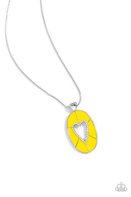 Airy Affection Yellow Necklace