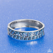 Load image into Gallery viewer, Wavy Whimsy Blue Hinged Bracelet