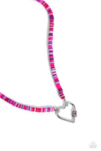 Load image into Gallery viewer, Clearly Carabiner Red Necklace