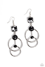 Load image into Gallery viewer, Interlocked Influence Black Earrings