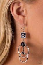 Load image into Gallery viewer, Interlocked Influence Black Earrings