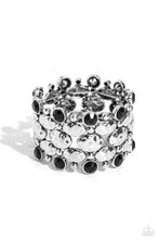 Load image into Gallery viewer, Hammered Headliner Black Bracelet