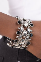 Load image into Gallery viewer, Hammered Headliner Black Bracelet