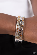 Load image into Gallery viewer, Wavy Whimsy Brown Hinged Bracelet