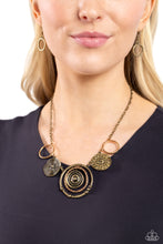 Load image into Gallery viewer, Mysterious Masterpiece Brass Necklace