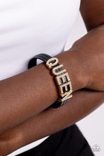 Load image into Gallery viewer, Queen of My Life Gold Magnetic Bracelet