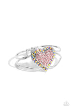 Load image into Gallery viewer, Flirtatious Finale Pink Hinged Bracelet