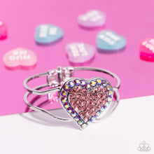 Load image into Gallery viewer, Flirtatious Finale Pink Hinged Bracelet
