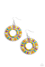 Load image into Gallery viewer, Ferris Wheel Finale Yellow Earrings