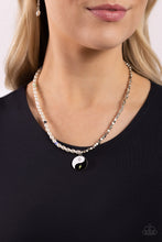 Load image into Gallery viewer, Youthful Yin and Yang Black Necklace