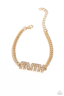 Faithful Finish Gold Bracelet