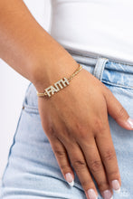 Load image into Gallery viewer, Faithful Finish Gold Bracelet