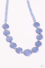 Load image into Gallery viewer, Scratched Showtime Blue Necklace
