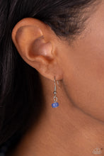 Load image into Gallery viewer, Scratched Showtime Blue Necklace