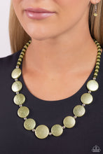Load image into Gallery viewer, Scratched Showtime Green Necklace