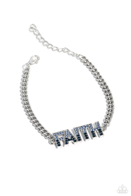 Faithful Finish Blue Bracelet