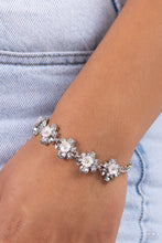 Load image into Gallery viewer, Floral Frenzy Silver Bracelet