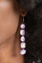 Load image into Gallery viewer, Developing Dignity Purple Earrings