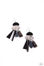 Load image into Gallery viewer, Textured Talisman Black Earrings`