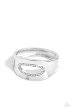 Load image into Gallery viewer, Raised in Radiance White Hinged Bracelet