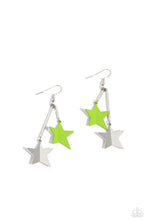 Load image into Gallery viewer, Stellar STAGGER Green Earrings