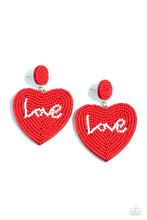 Load image into Gallery viewer, Sweet Seeds Red Seed Bead Earrings